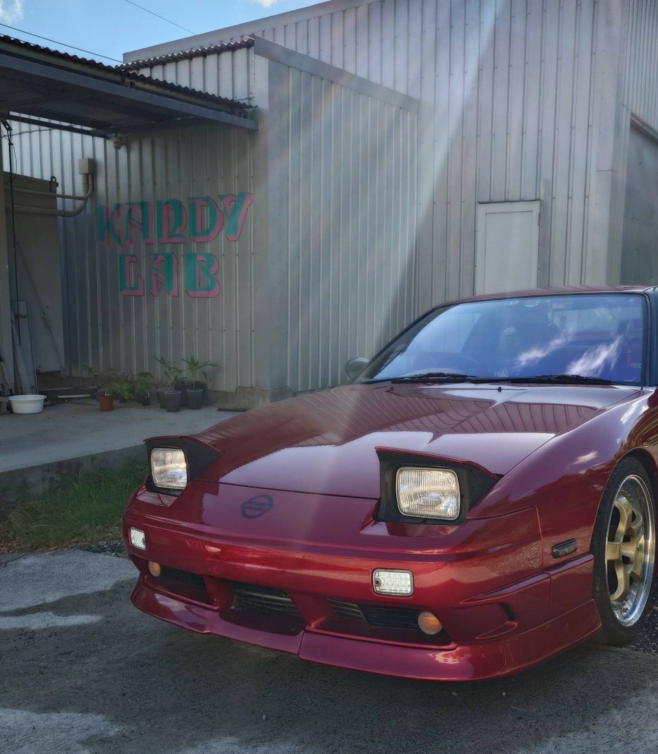 KANDY LABで施工したNissan 180SXのボディリペア